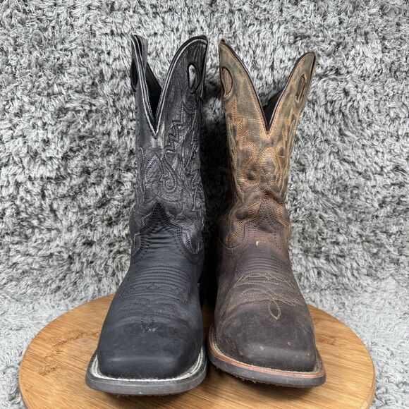 Smoky Mountain Cowboy Boots Men's 7.5 Western Leather - Picture 3 of 10